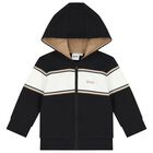 Baby Boys Black Logo Tracksuit, 1, hi-res