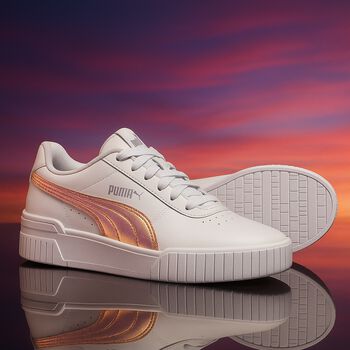 Girls White Carina Trainers