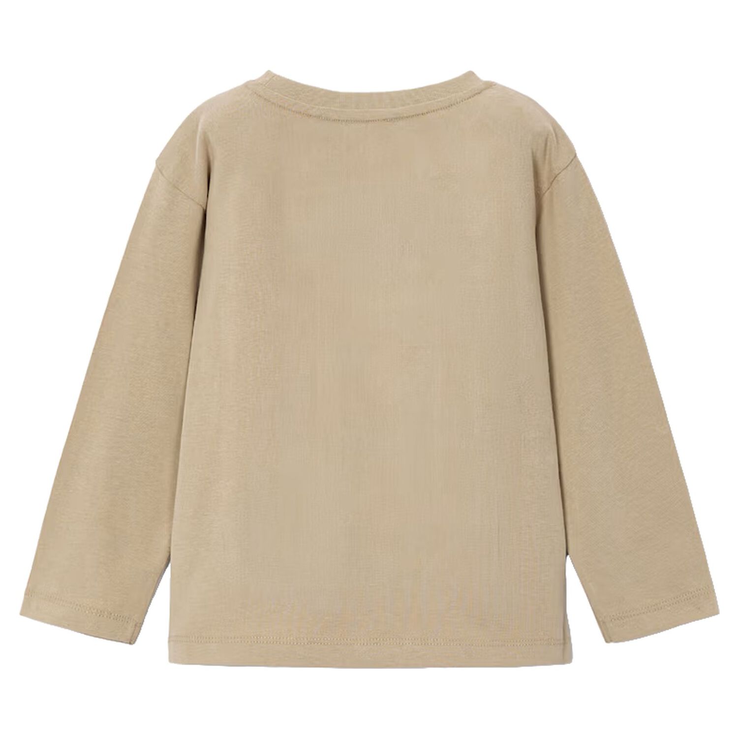 Boys Beige Dog Long Sleeve Top, 2, hi-res