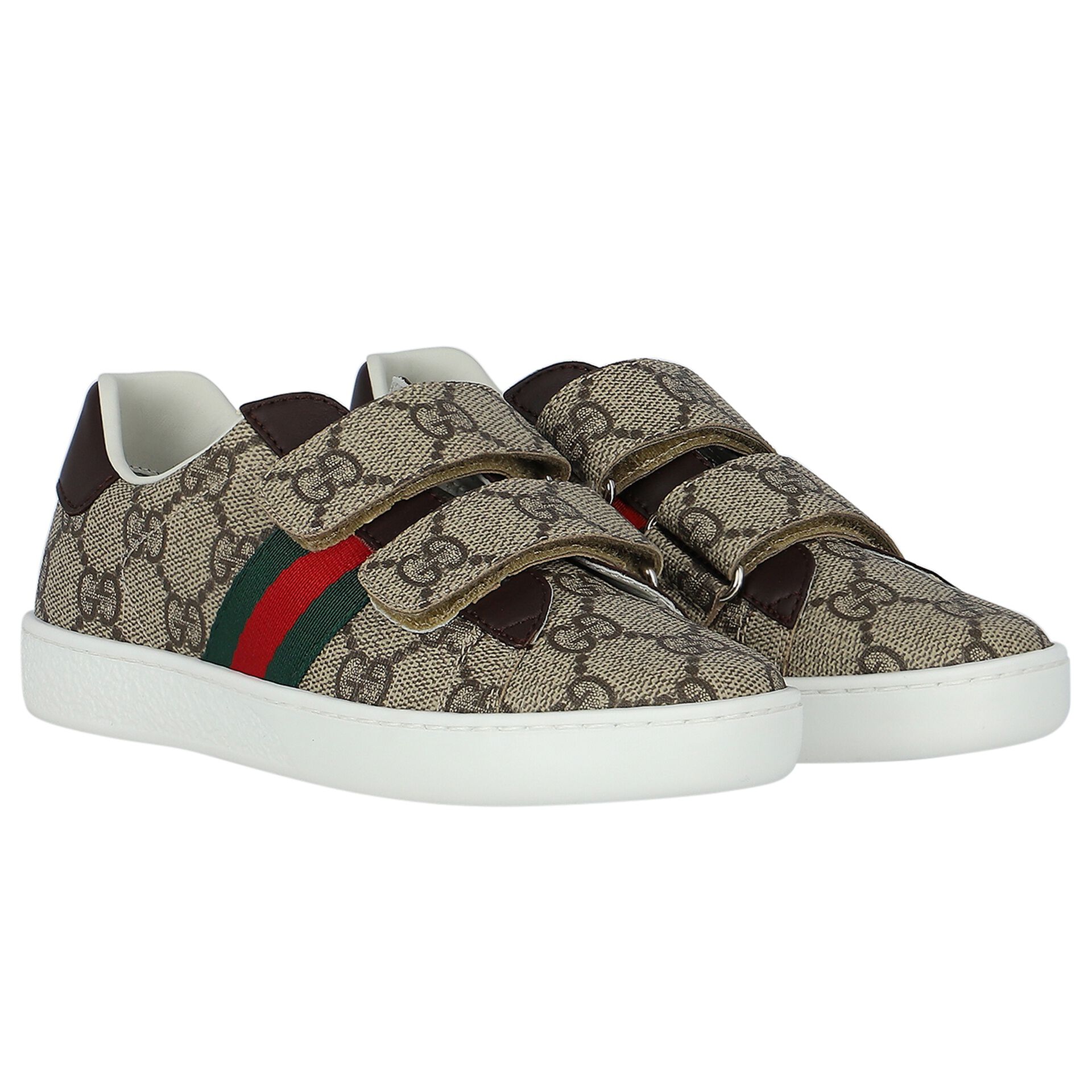 Gucci Brown Ace GG Supreme Trainers Junior Couture UAE