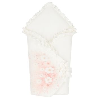 Baby Girls Ivory & Pink Floral Nest