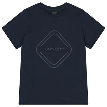 Hackett London تيشيرت بالشعار باللون الكحلي للأولاد, 1 تيشيرت بالشعار باللون الكحلي للأولاد