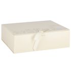 طقم بنات هدايا أفرول بالشعار باللون العاجي, 2, hi-res