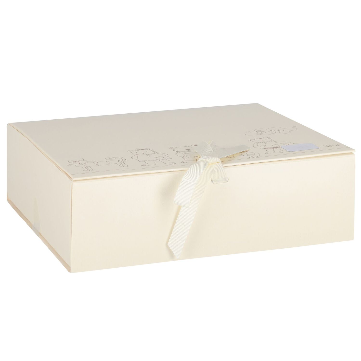 طقم بنات هدايا أفرول بالشعار باللون العاجي, 2, hi-res image number null