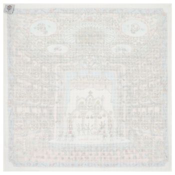 White & Blue Nutcracker Baby Swaddle Carré Blanket