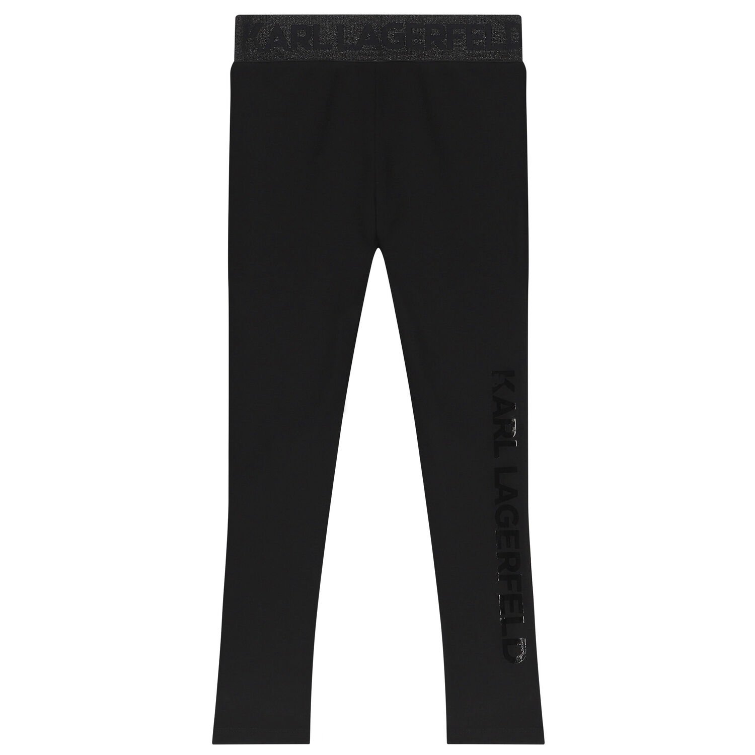 ليغينز بنات بالشعار باللون الاسود, 1, hi-res