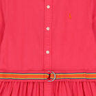 فستان بنات بالشعار باللون الوردي, 1, hi-res