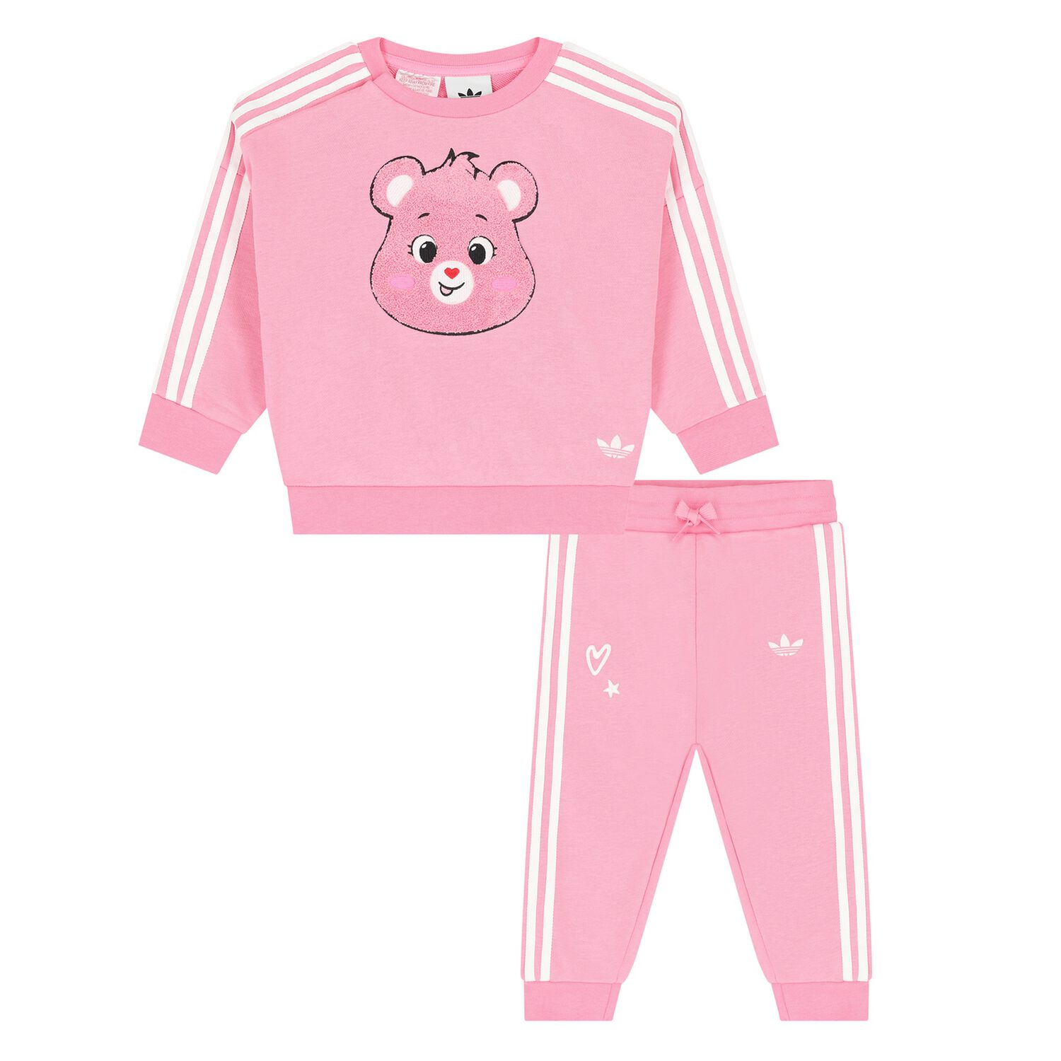 Younger Girls Pink Care Bears Tracksuit, 1, hi-res