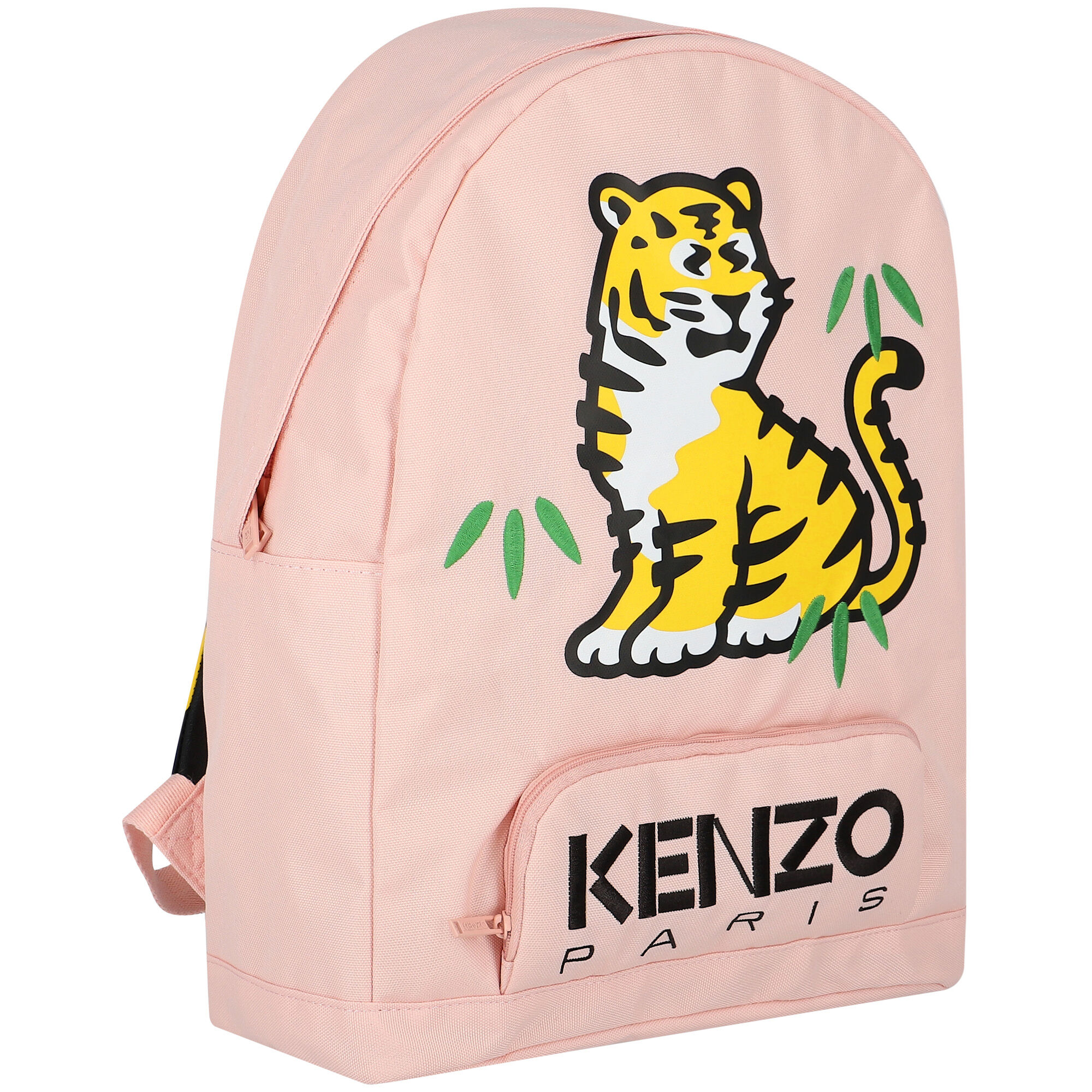 KENZO KIDS Girls Pink Tiger Logo Backpack Junior Couture UAE