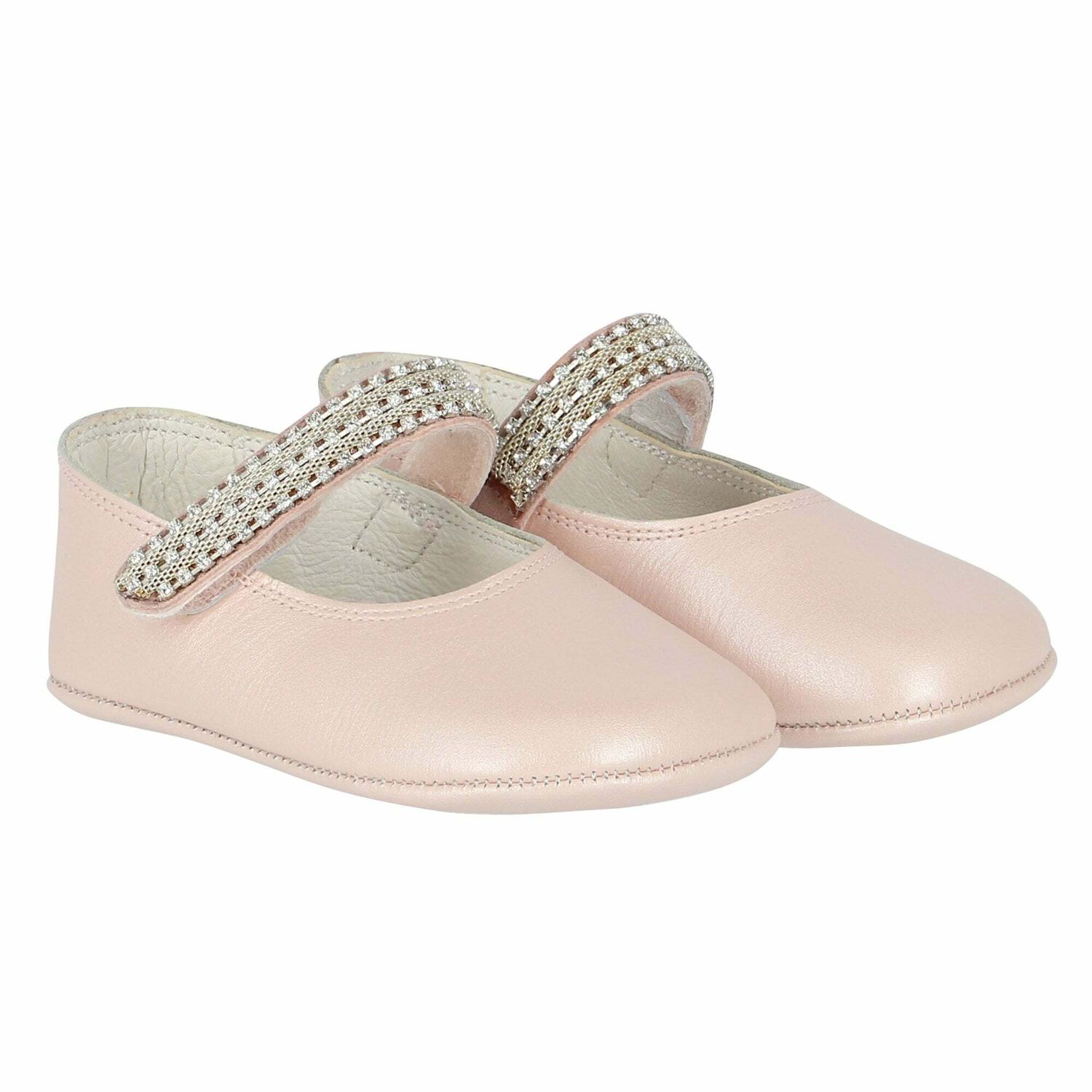 Baby Girls Pink Embellished Pre Walker Shoes, 2, hi-res image number null