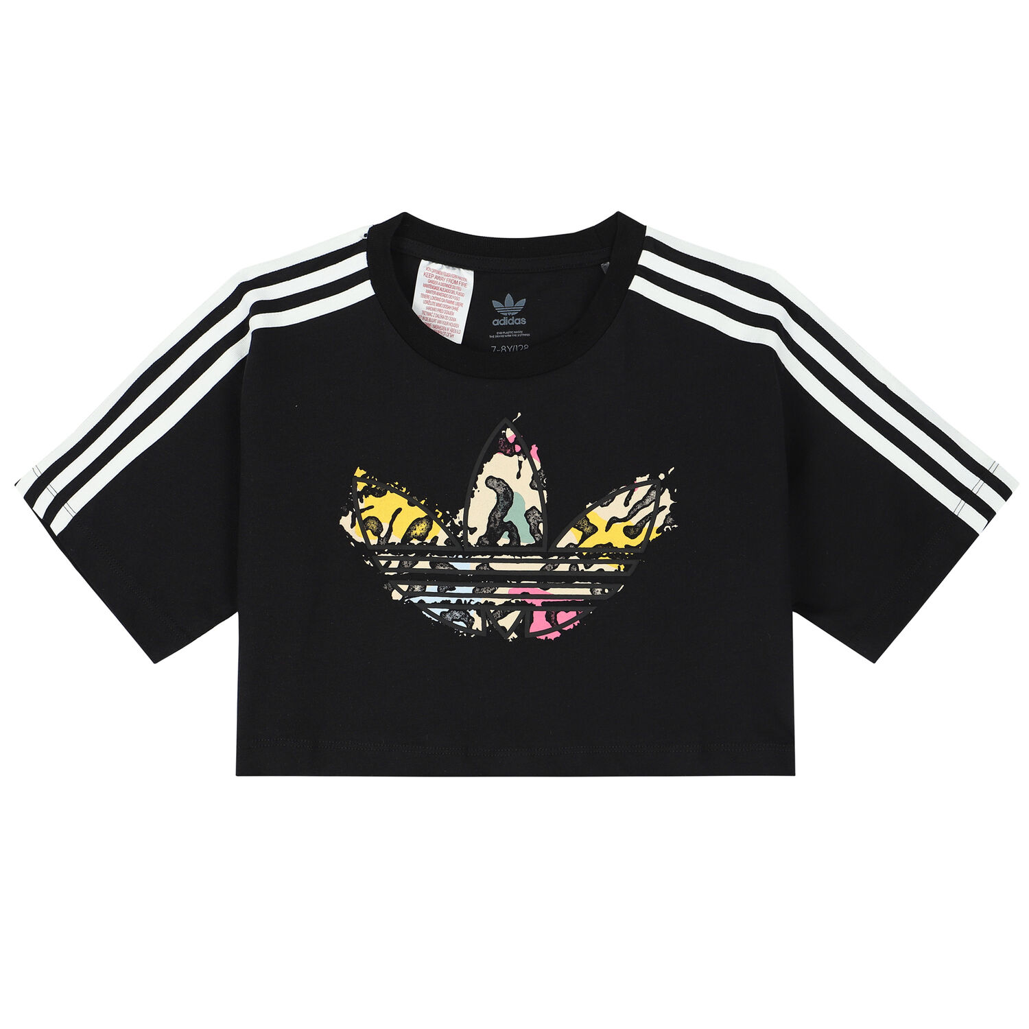 Black Trefoil Logo T-Shirt, 1, hi-res image number null