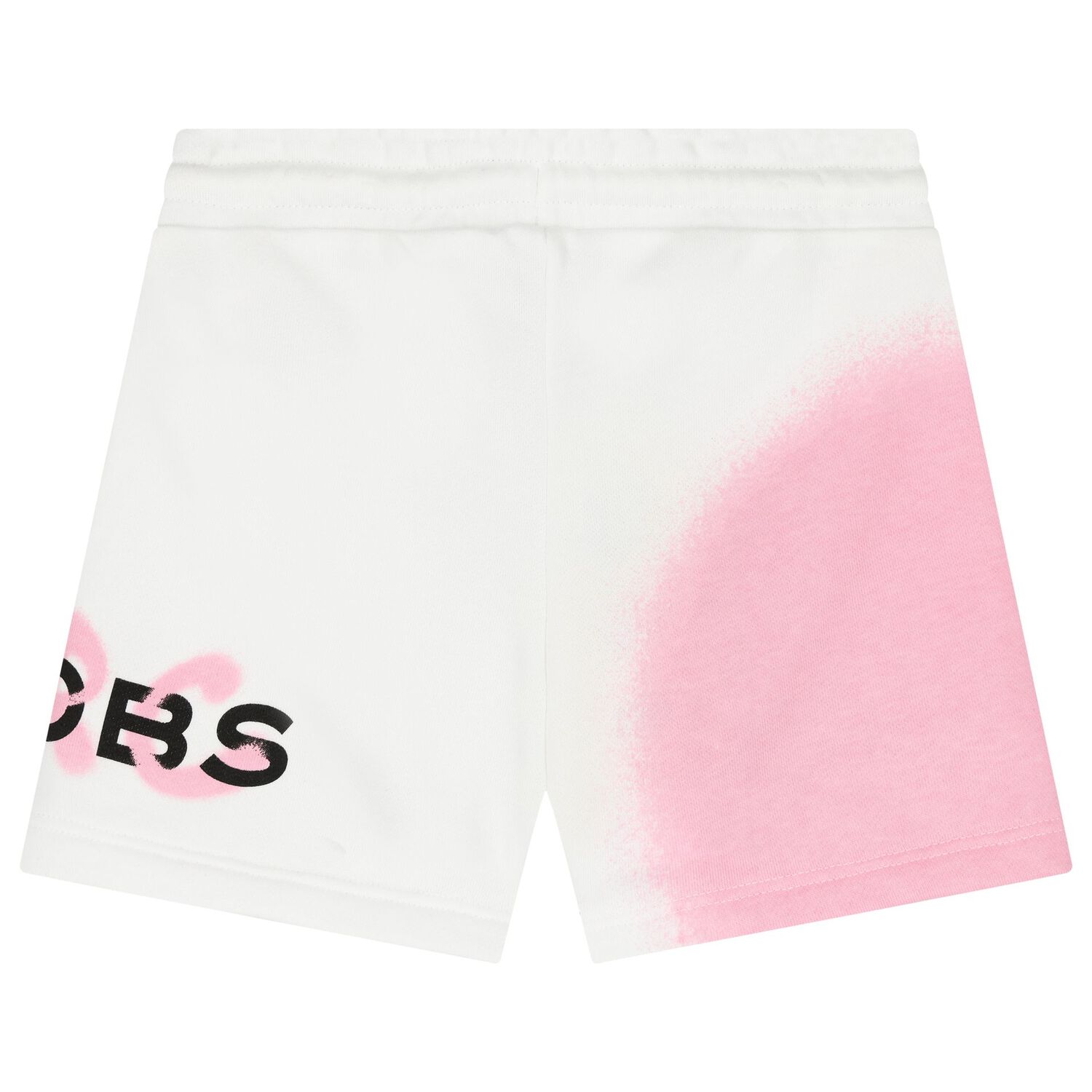 Girls White & Pink Logo Shorts, 1, hi-res