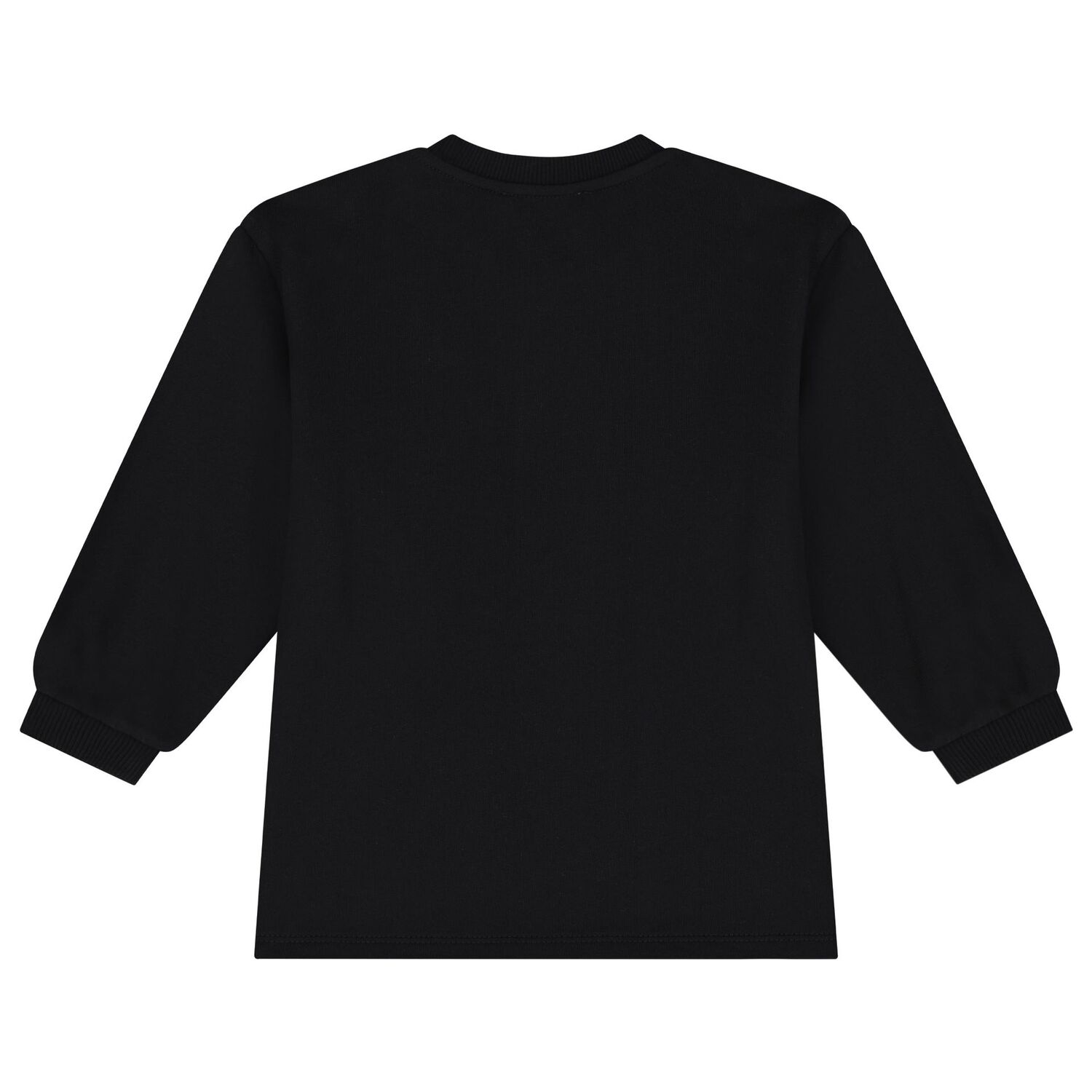 Younger Girls Black Teddy Bear Logo Dress, 4, hi-res image number null