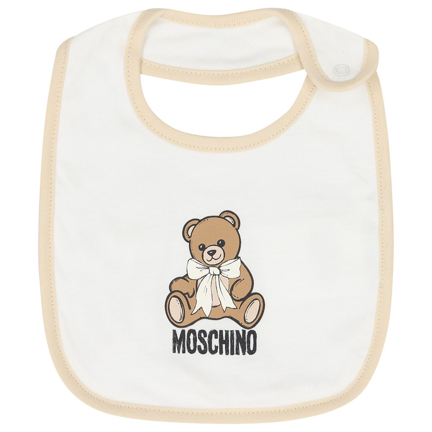 Beige & White Teddy Bear Logo Babygrow Gift Set, 2, hi-res