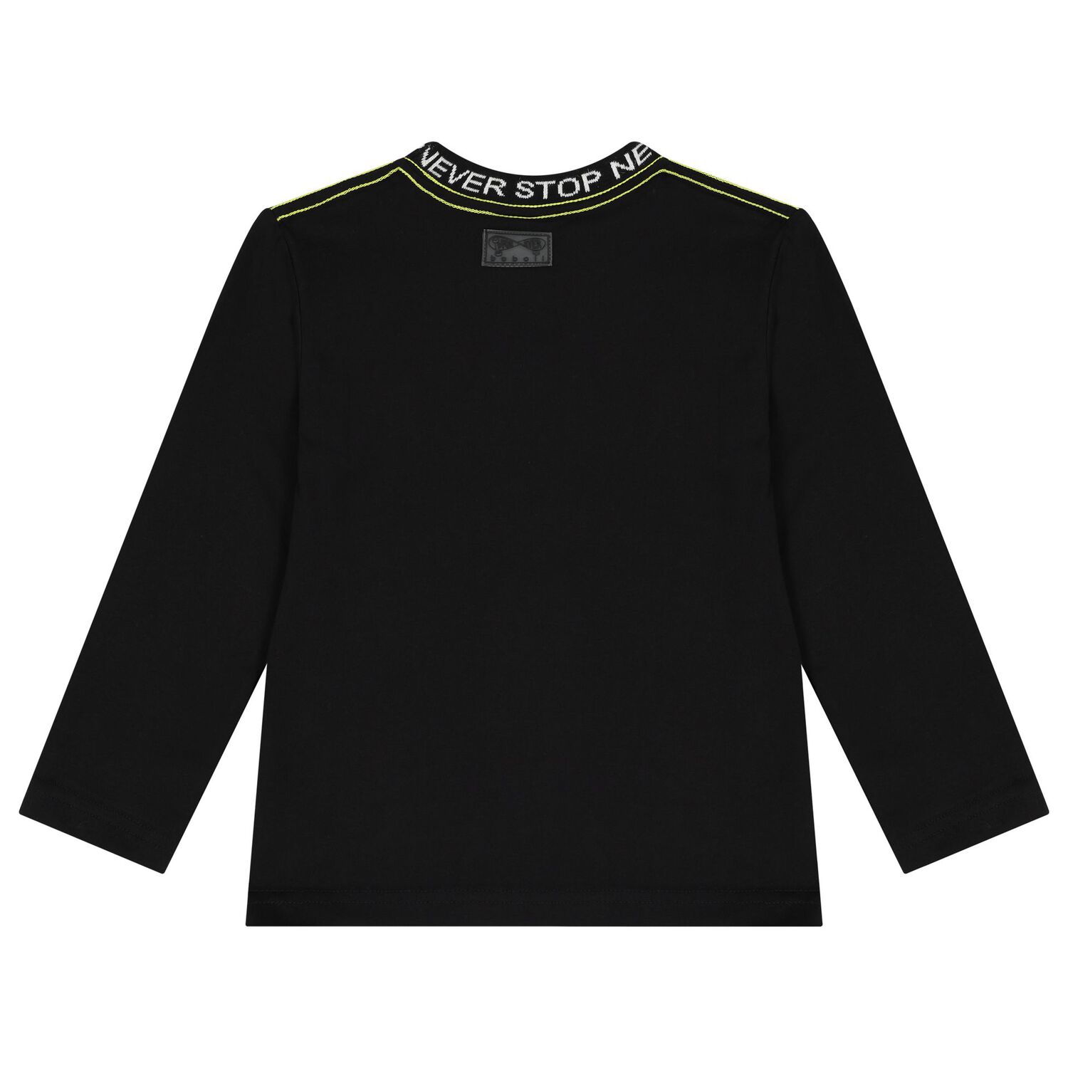 Boys Black Long Sleeve Top, 1, hi-res image number null