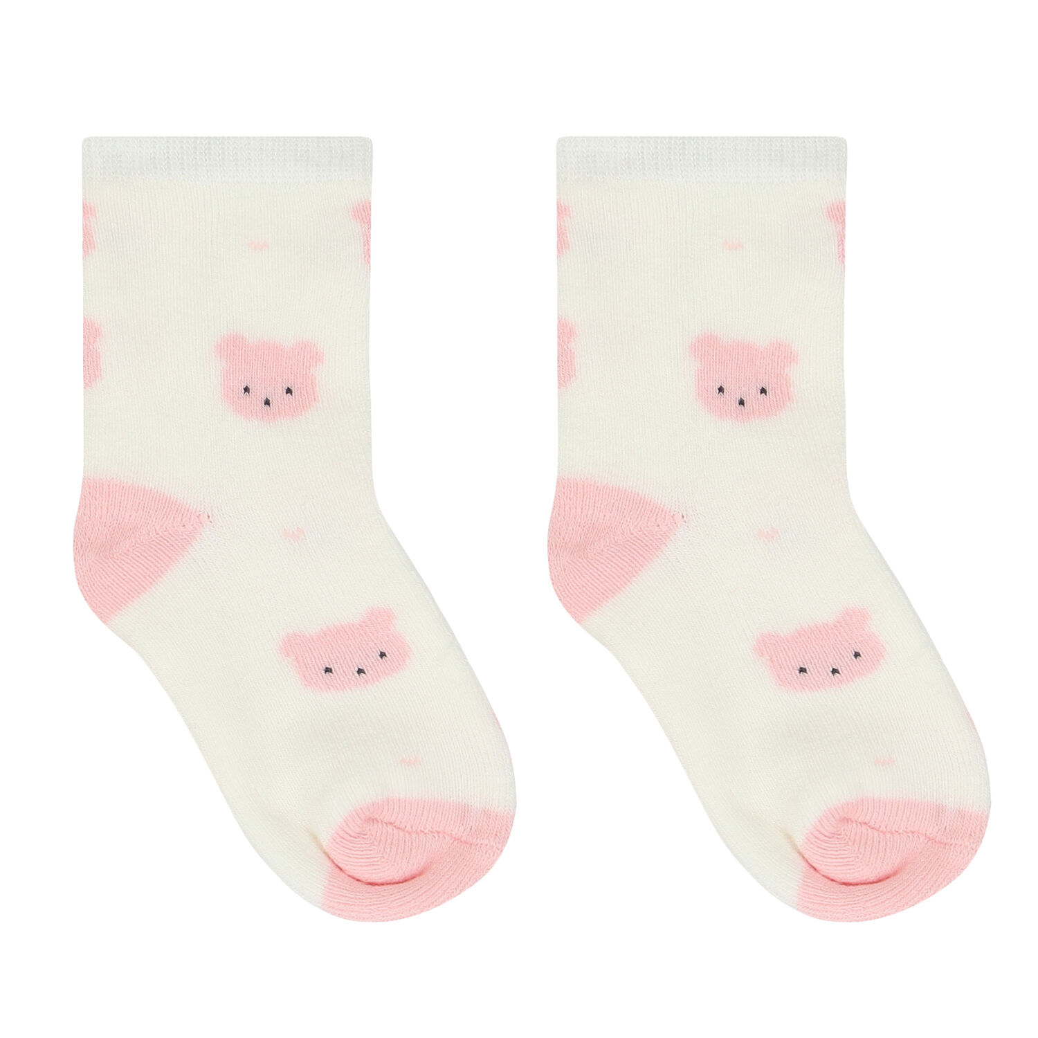 Baby Girls Pink & Ivory Socks ( 4-Pack )&Acirc;&nbsp;, 1, hi-res