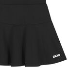 Girls Black Logo Skirt, 1, hi-res