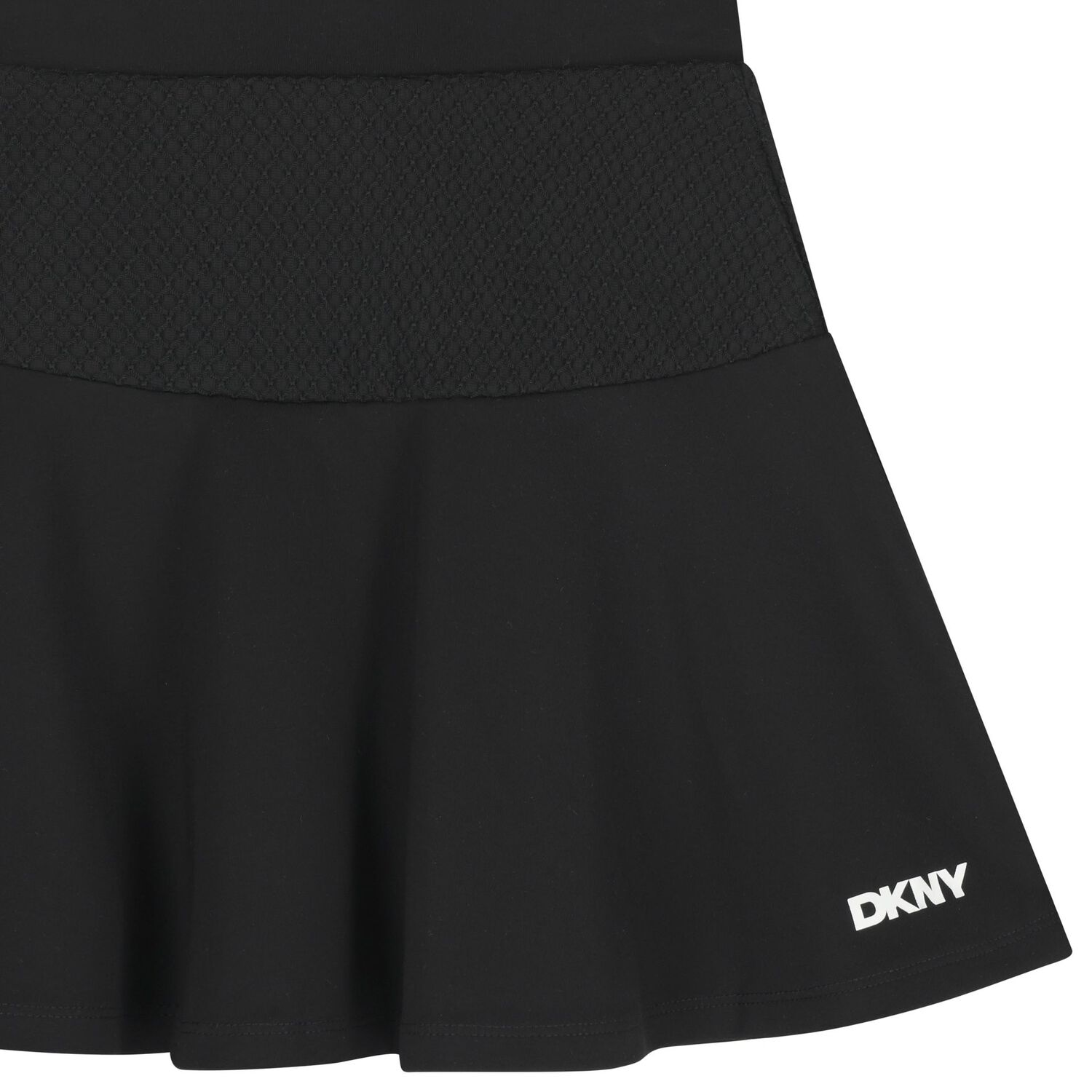 Girls Black Logo Skirt, 1, hi-res