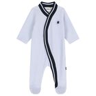 Baby Boys Blue Logo Babygrow Gift Set, 2, hi-res