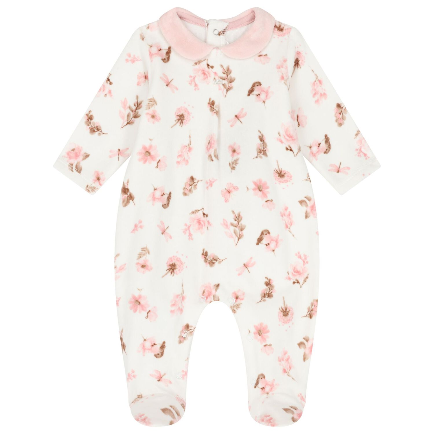   أفرول بنات  باللون العاجي والوردي ( قطعتان), 1, hi-res