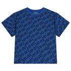 Boys Blue Logo T-Shirt, 1, hi-res