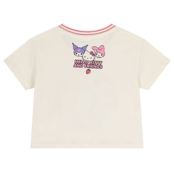 Girls Ivory Hello Kitty T-Shirt 