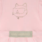 Younger Girls Pink Choupette Jumpsuit, 1, hi-res