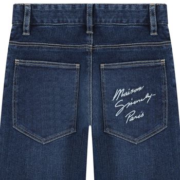Boys Blue Logo Denim Jeans