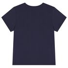 Boys Navy Blue Logo T-Shirt, 2, hi-res