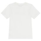 Boys White Logo T-Shirt, 1, hi-res