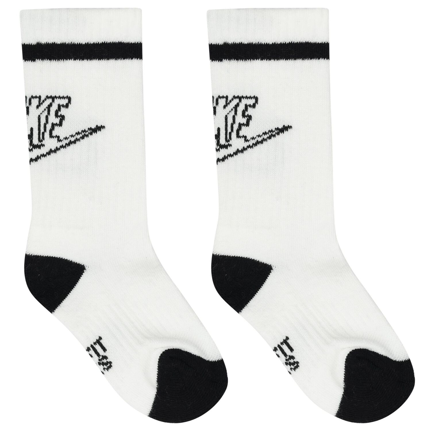 Boys White, Black & Grey Logo Socks ( 6-Pack ) , 1, hi-res