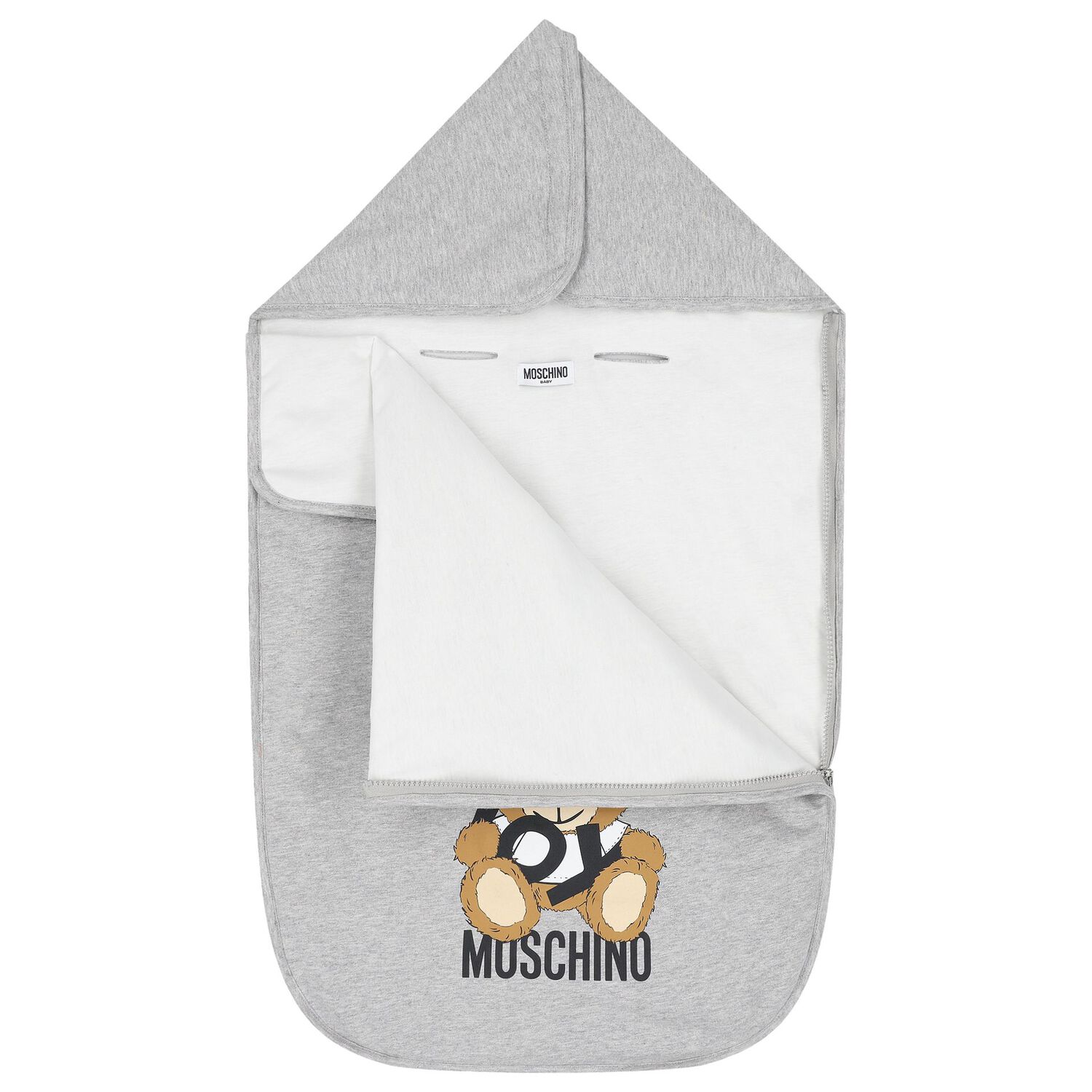 مدس بالشعار بطبعه تيدى بير باللون الرمادى, 4, hi-res