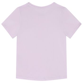 Girls Purple Logo T-Shirt