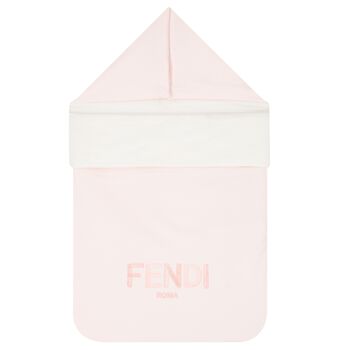 Baby Girls Pink & White Logo Baby Nest