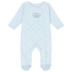 Blue Crown Babygrow, 1, hi-res