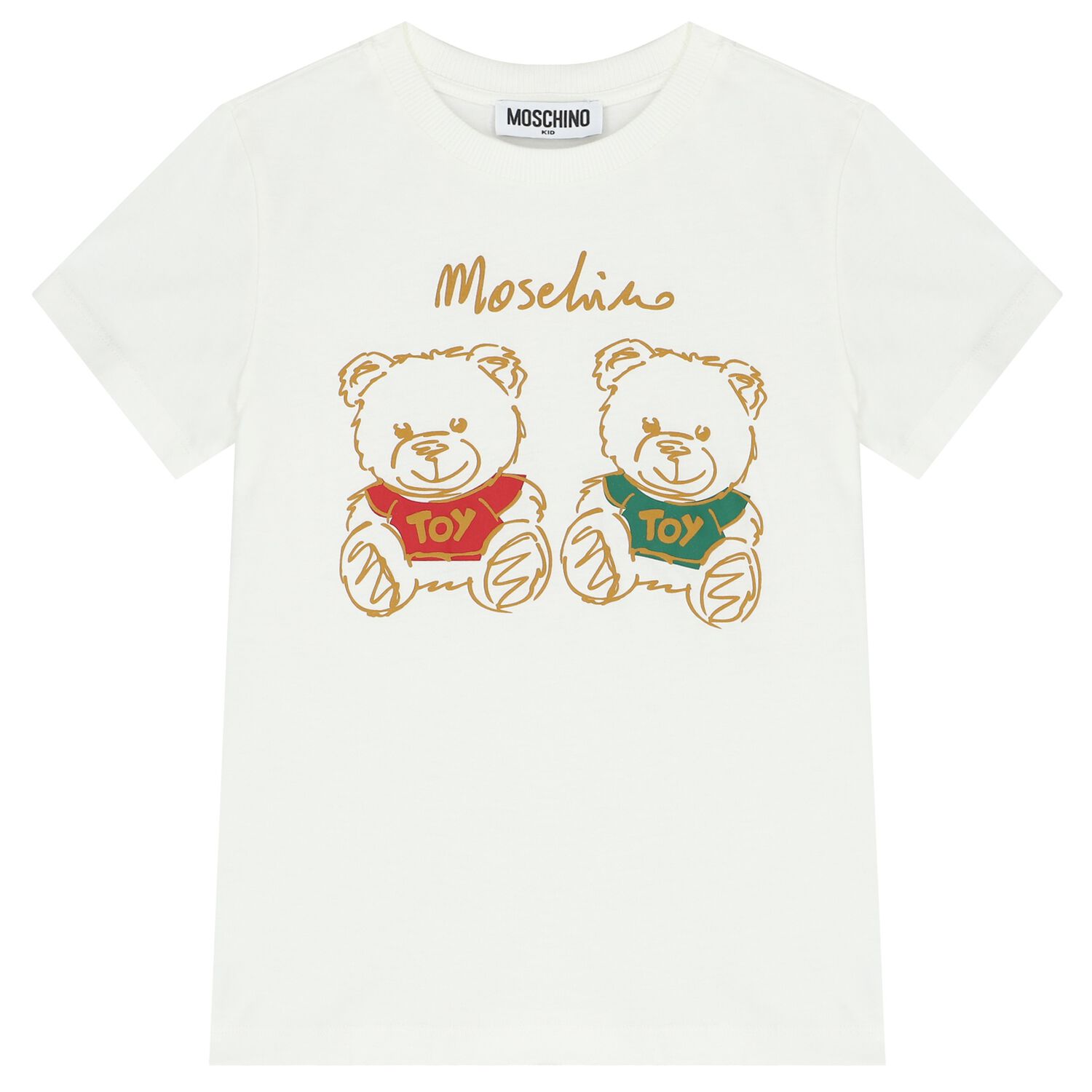 Ivory Teddy Bear Logo T-Shirt, 1, hi-res
