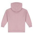 Girls Purple Logo Hooded Top, 2, hi-res