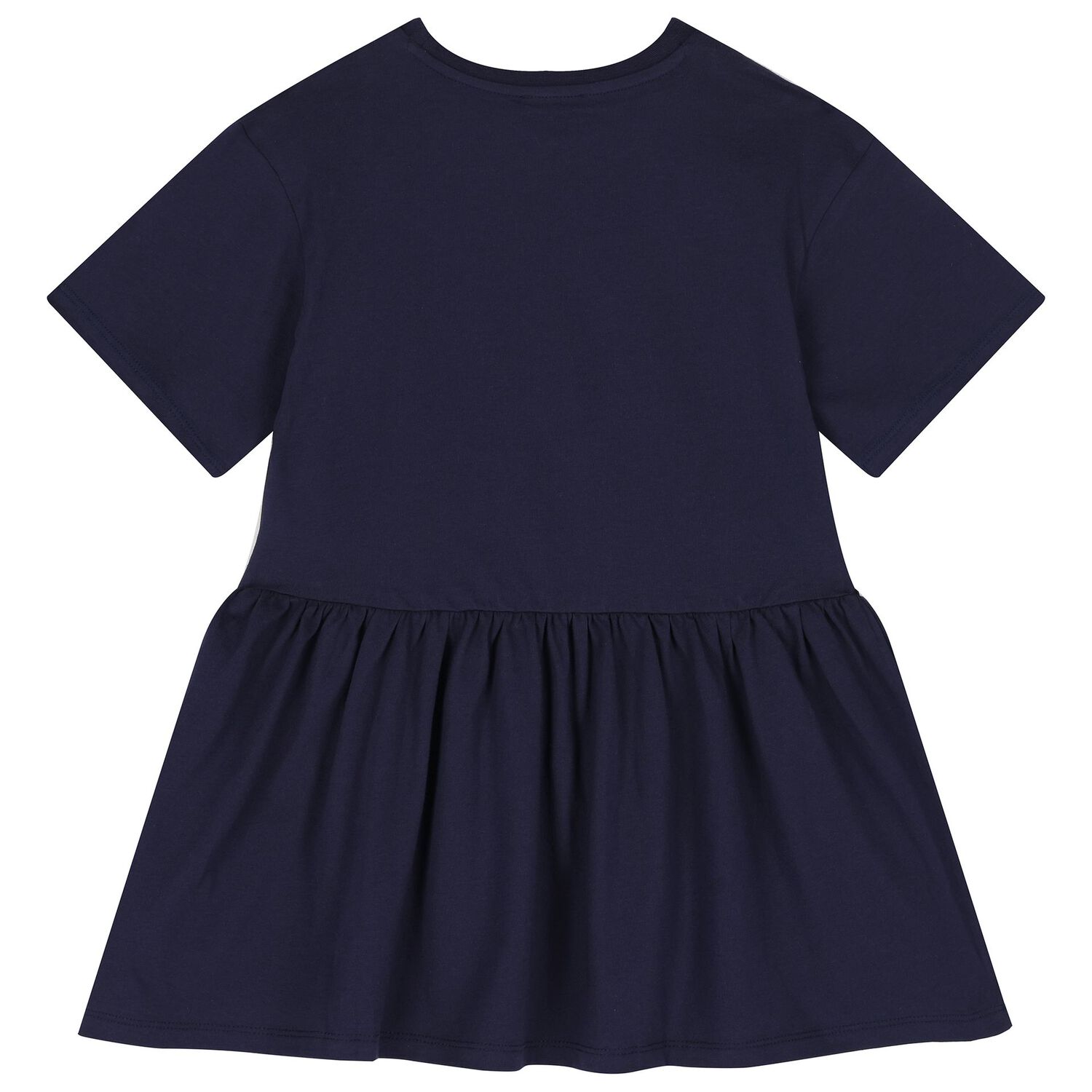Girls Navy Blue Logo Dress, 2, hi-res image number null