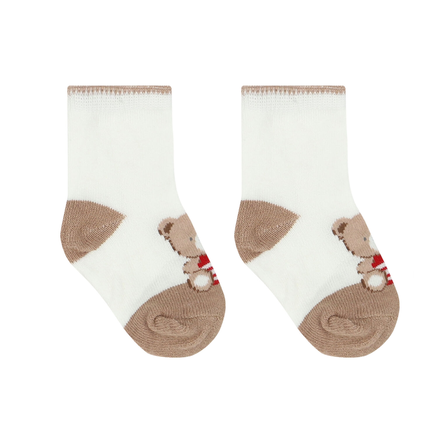 Beige & Ivory Teddy Socks ( 4-Pack ), 1, hi-res