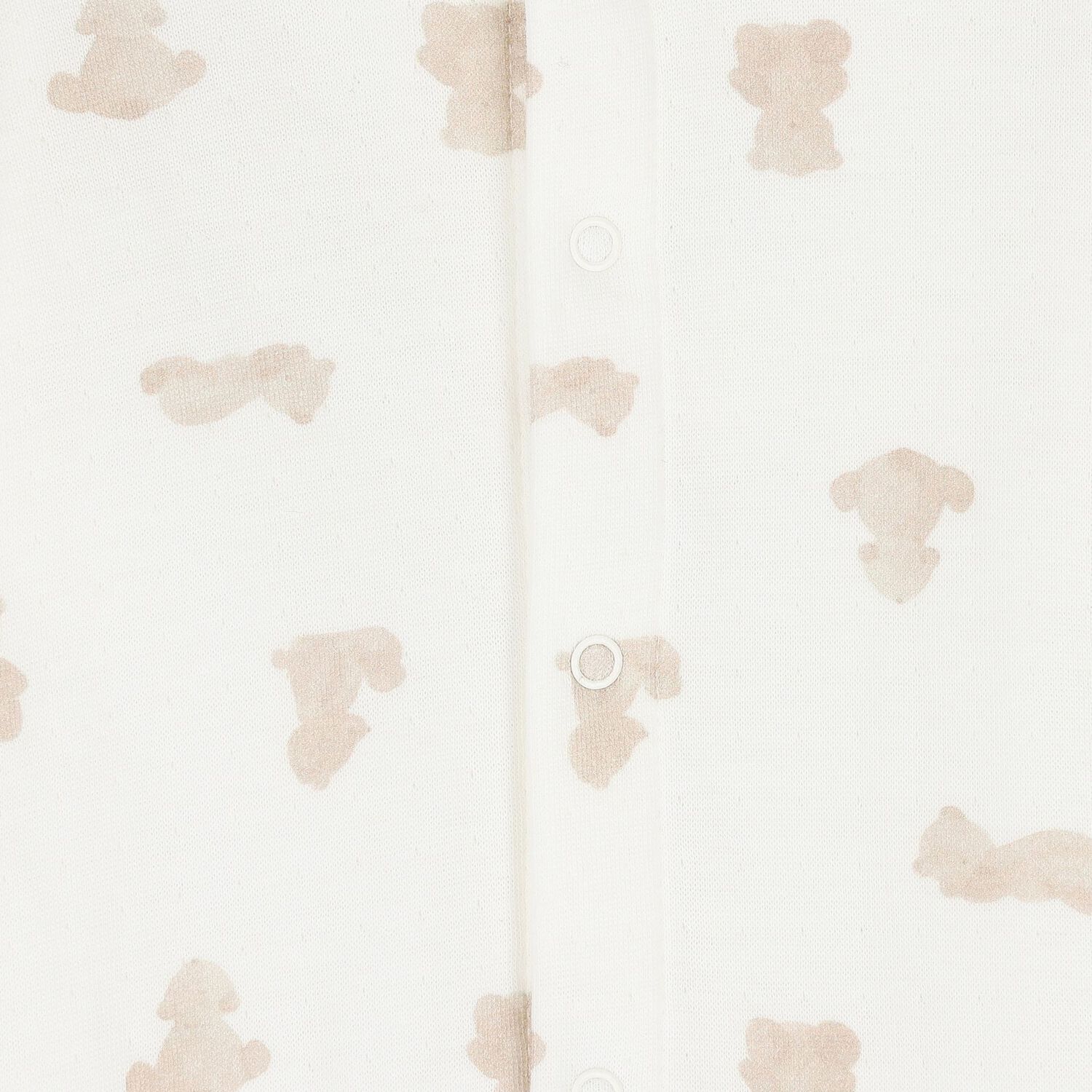 Ivory & Beige Teddy Bear Babygrow, 1, hi-res