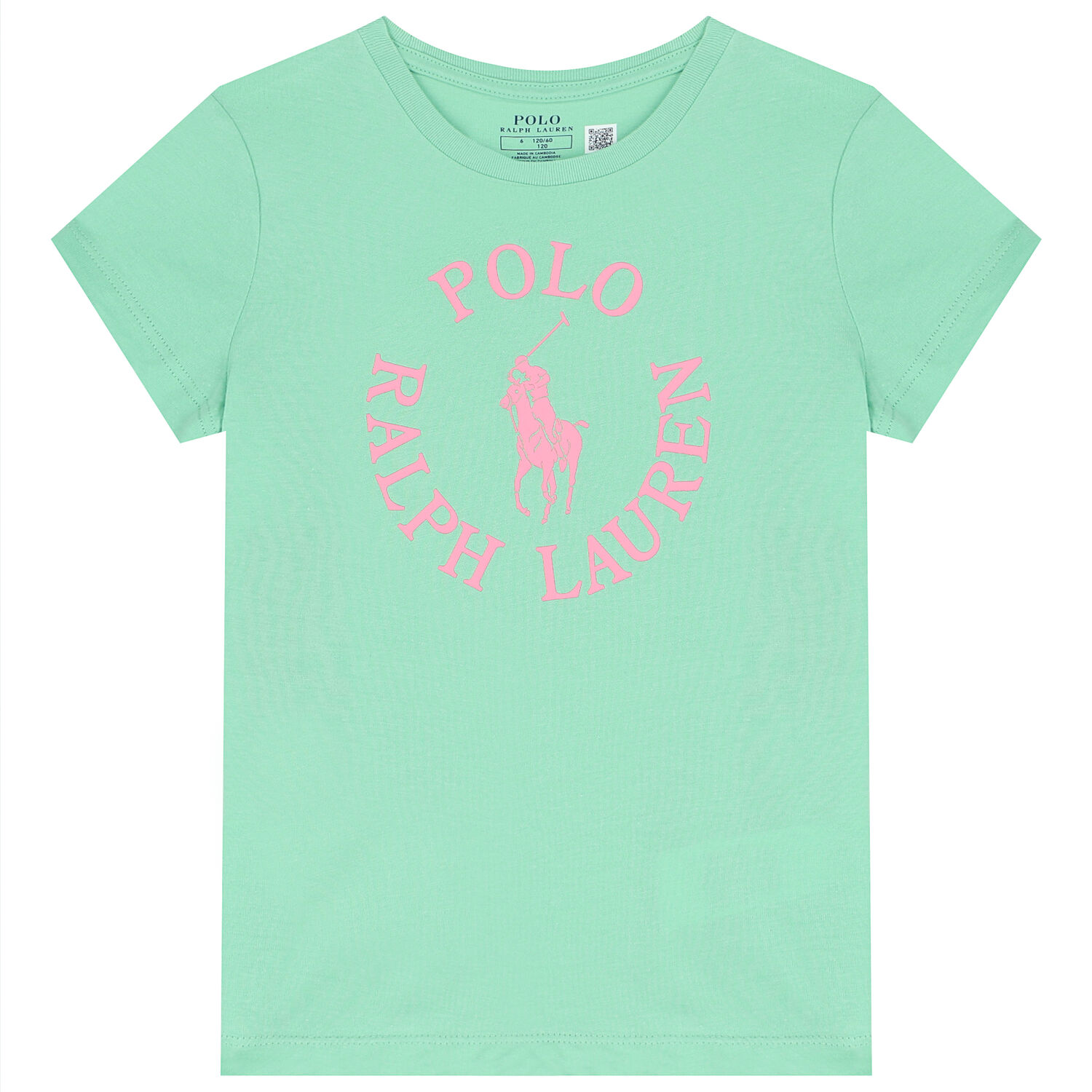 Girls Green Logo T-Shirt, 1, hi-res