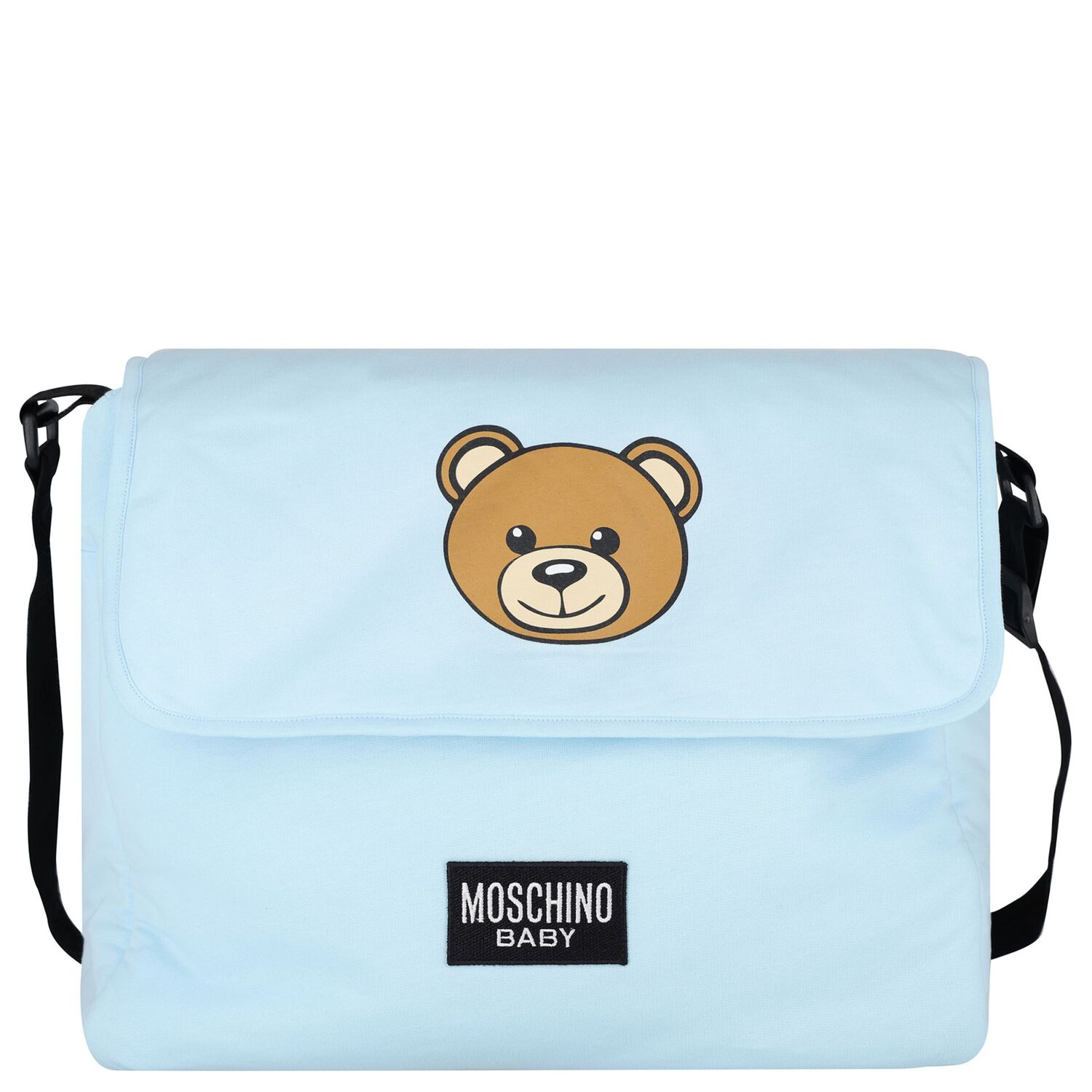 Blue Teddy Bear Baby Changing Bag, 4, hi-res