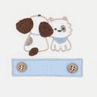 Baby Boys White & Blue Blanket, 2, hi-res