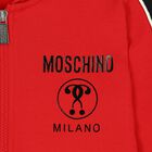 سويت شيرت هودى بالشعار باللون الاحمر, 1, hi-res