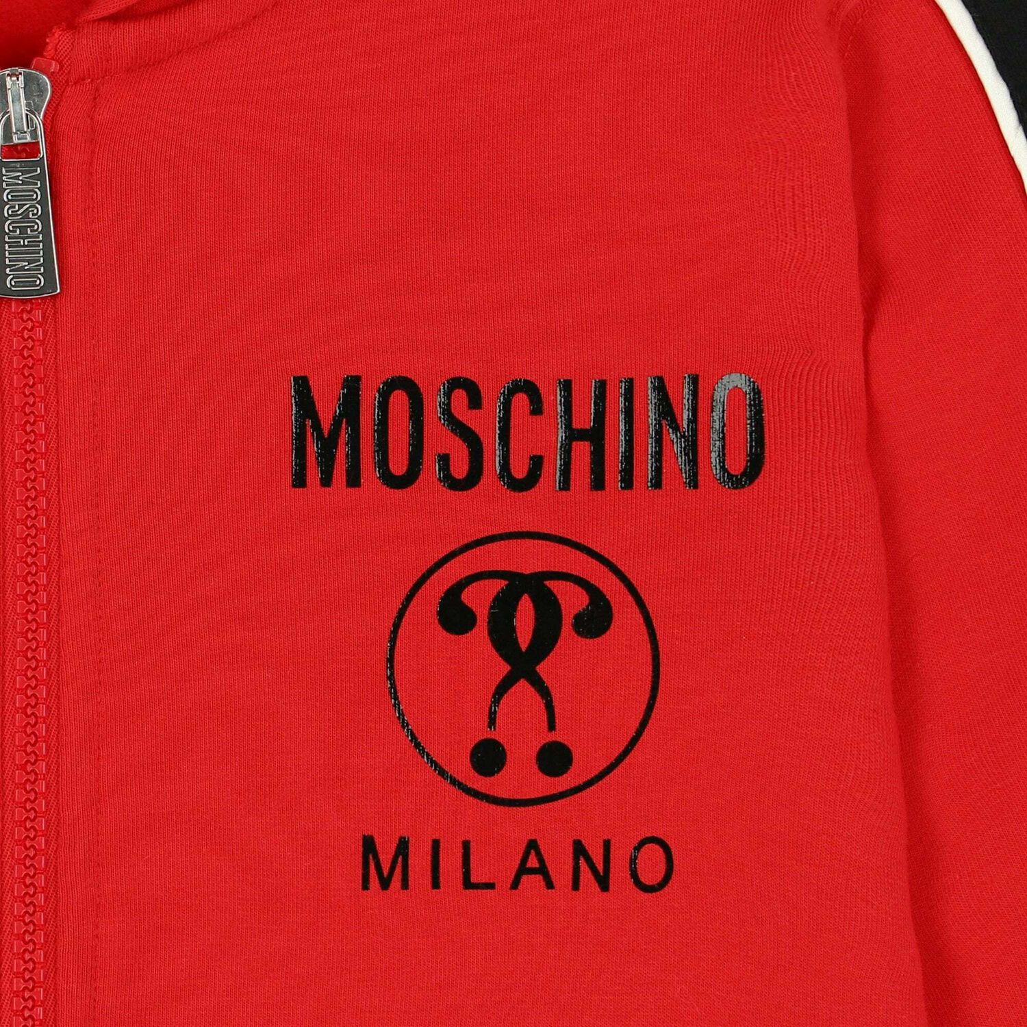 سويت شيرت هودى بالشعار باللون الاحمر, 1, hi-res image number null