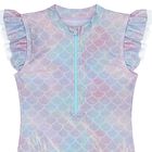  امايوه بنات يكيني بطبعة حورية  باللون البنفسجي و الأزرق الأرجواني , 1, hi-res