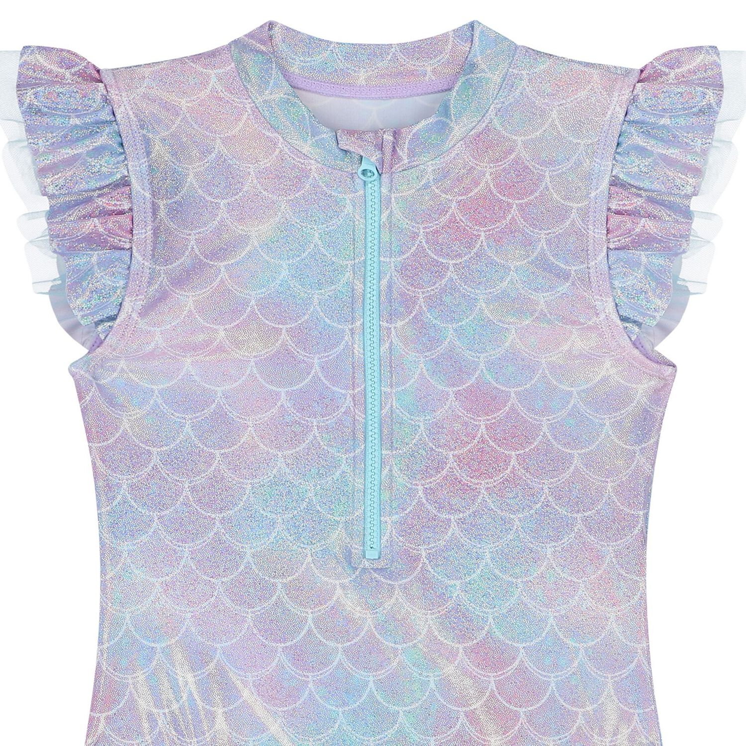  امايوه بنات يكيني بطبعة حورية  باللون البنفسجي و الأزرق الأرجواني , 1, hi-res image number null