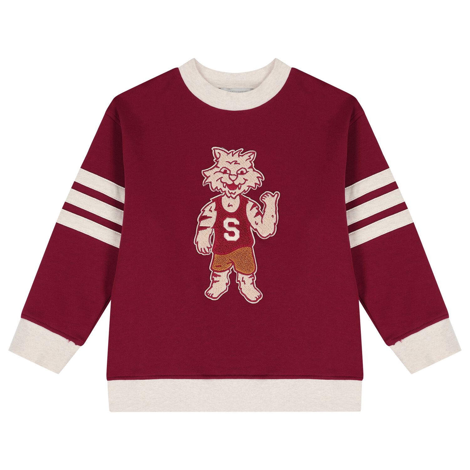 Boys Burgundy Tiger Sweatshirt, 1, hi-res