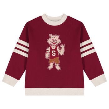 Boys Burgundy Tiger Sweatshirt