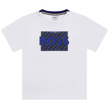 Boys White Logo T-Shirt